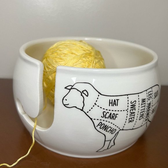 Sheep Parts Yarn Bowl - Picture 7 of 8
